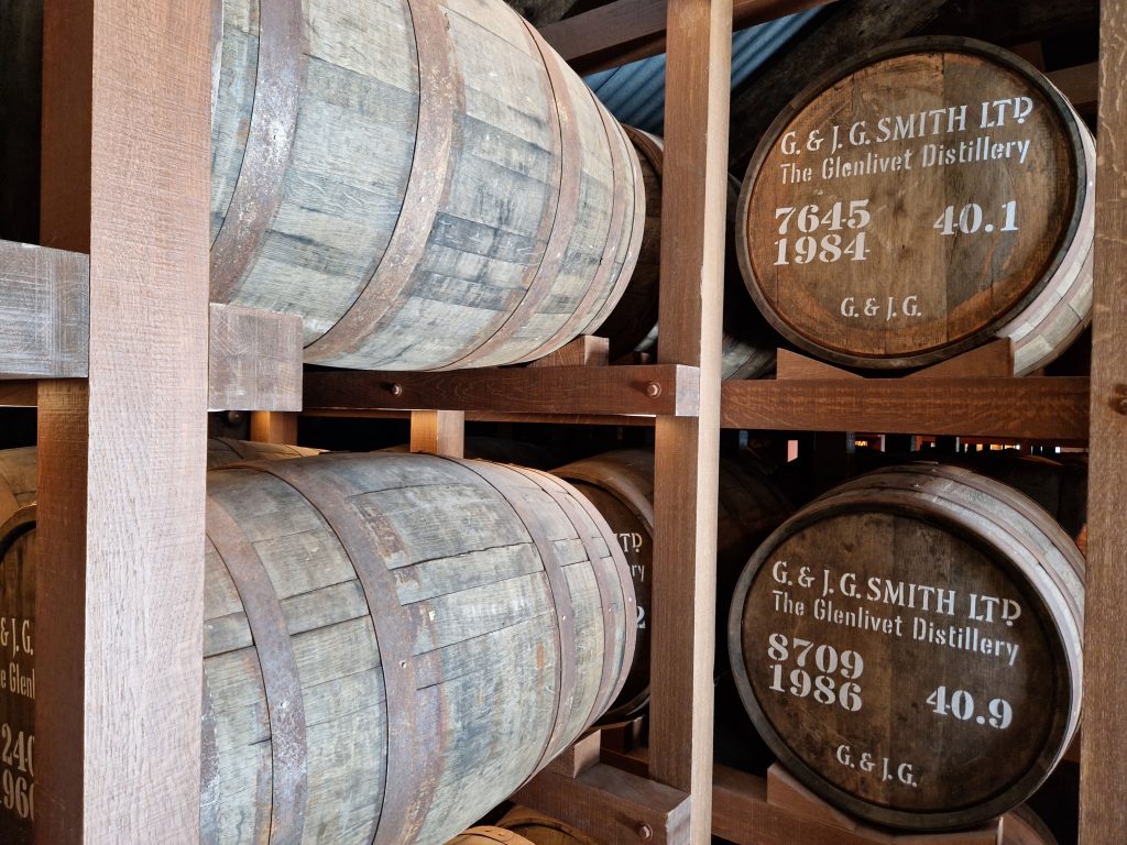 Glenlivet Whisky Distillery Fässer Lagerung