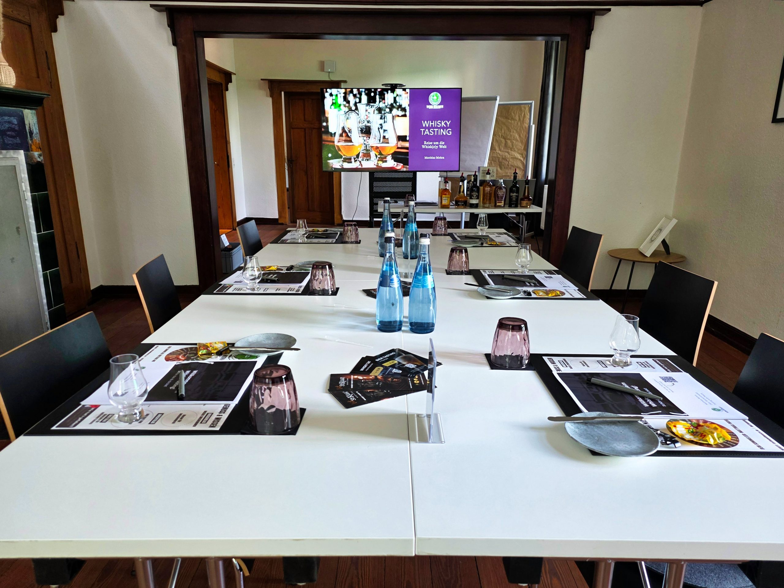 Tasting Raum in der Villa Botsch Hotel Saline 1822