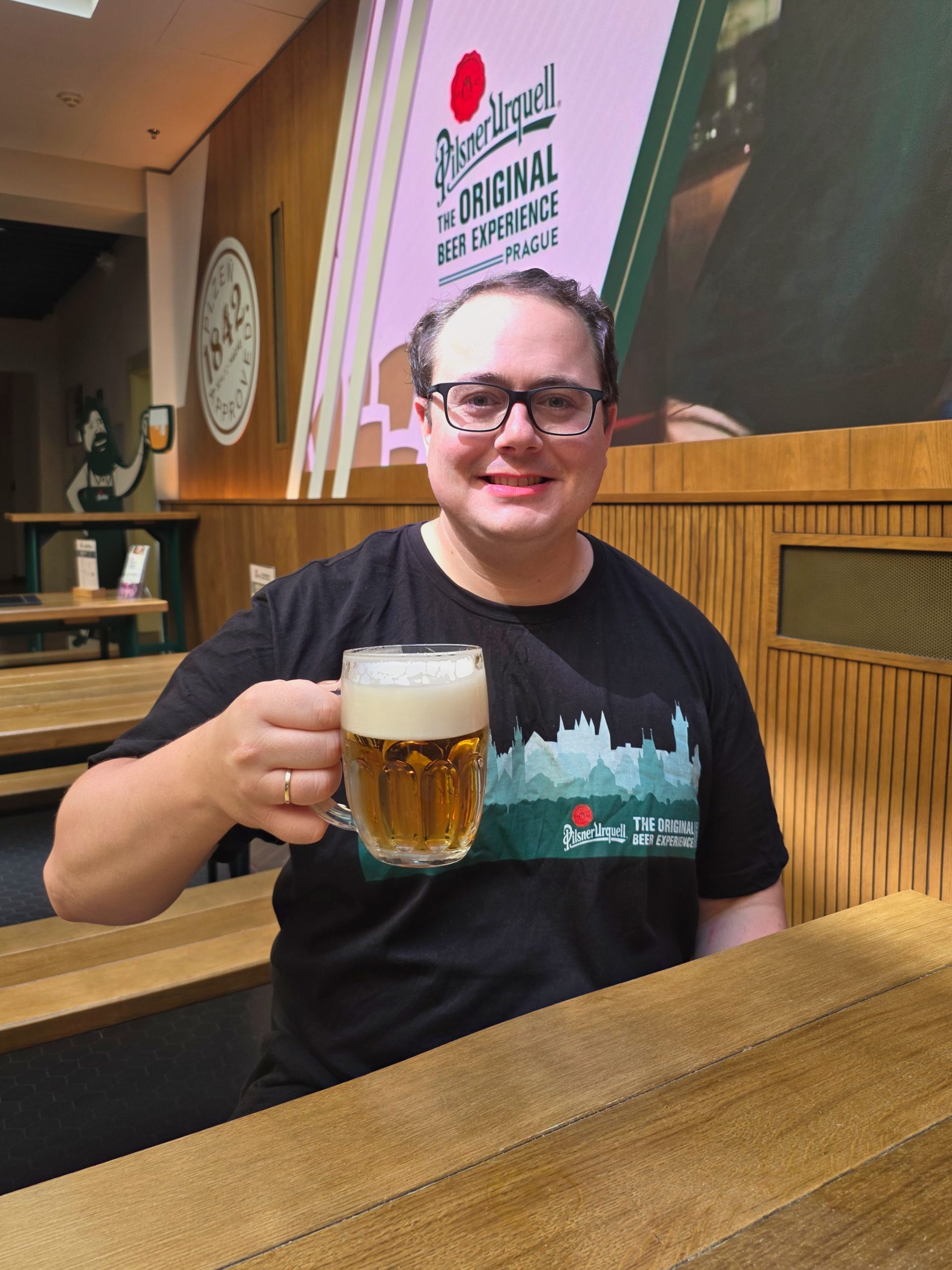 Frisch gezapftes Pilsner Urquell