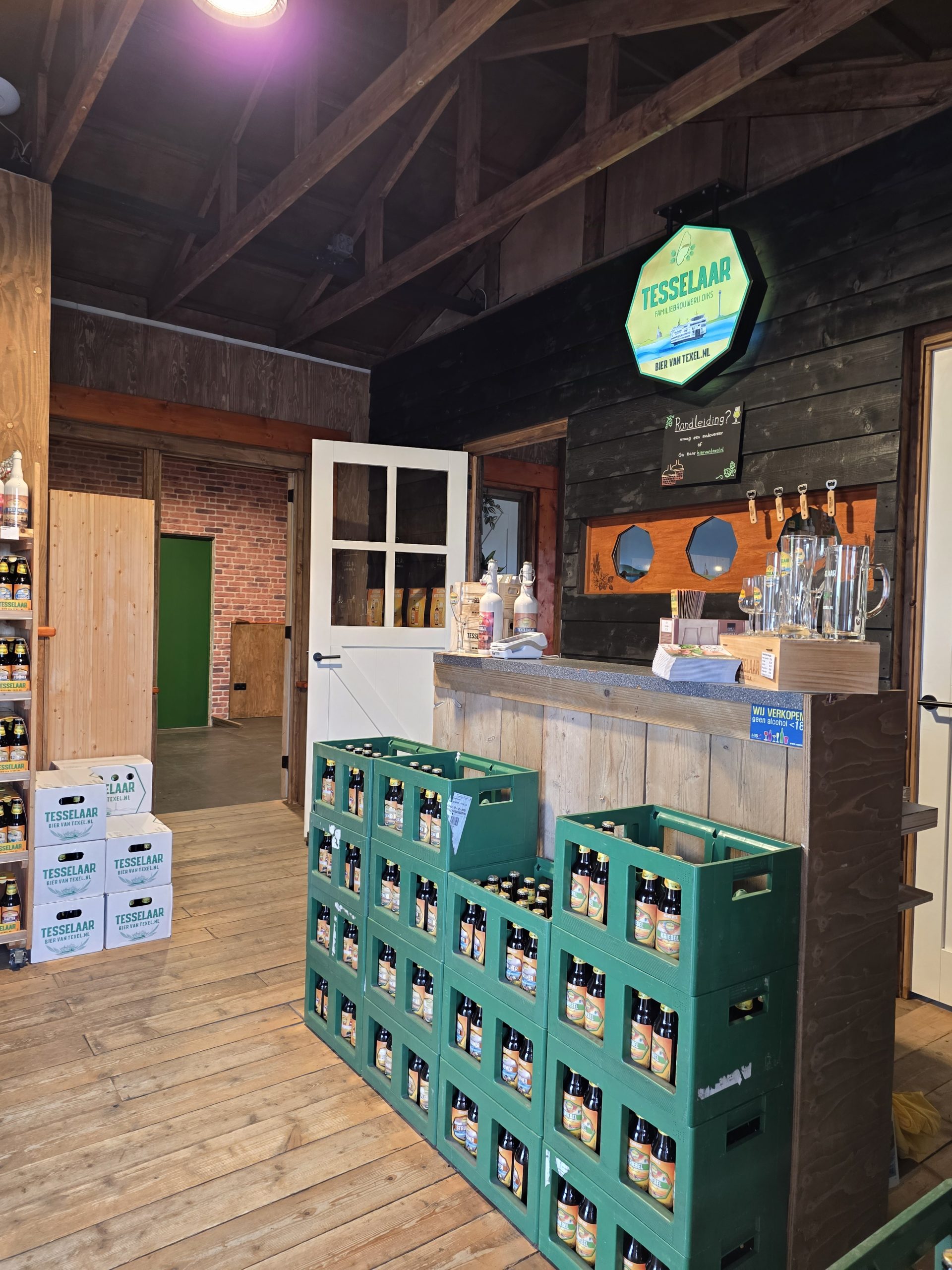 Shop der Tesselaar Familienbrauerei in Den Burg auf Texel