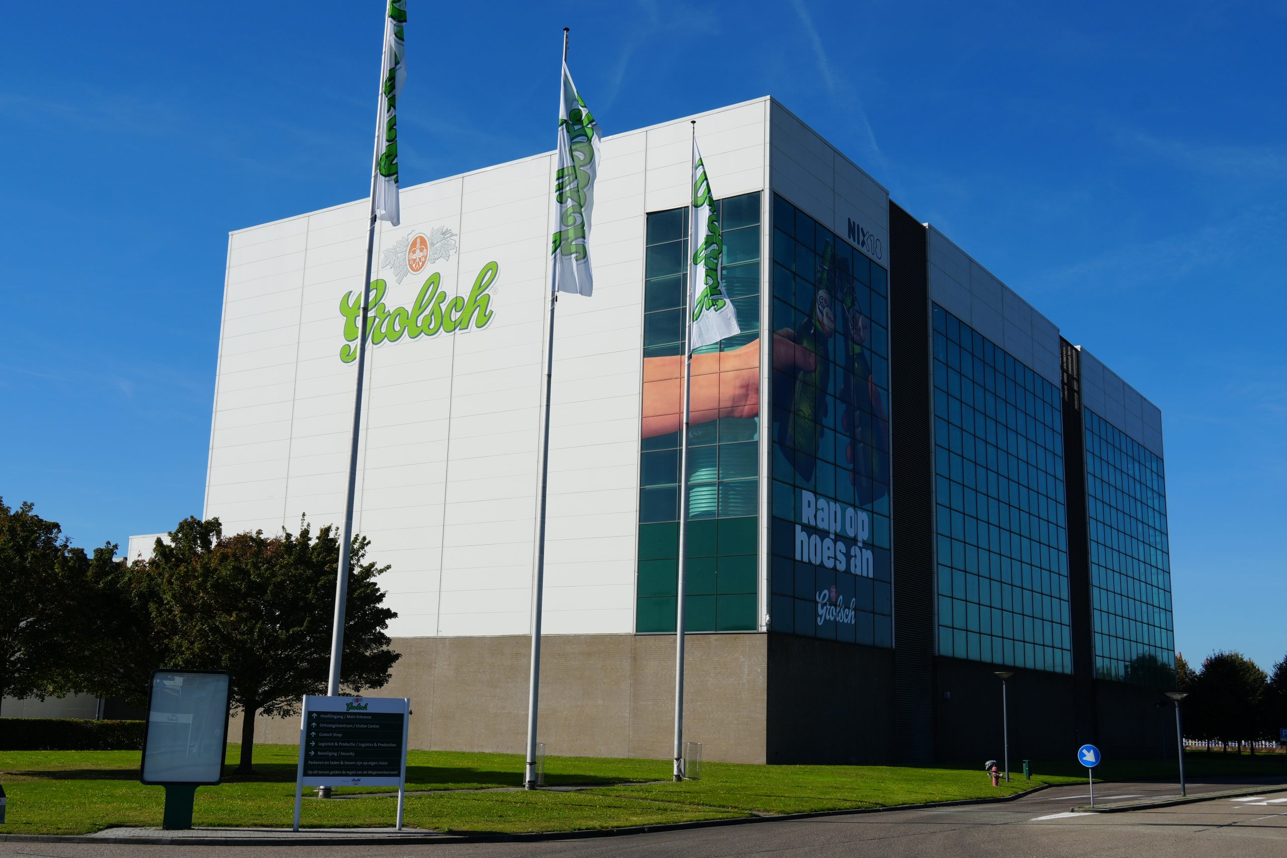 Die Grolsch Brauerei von außen